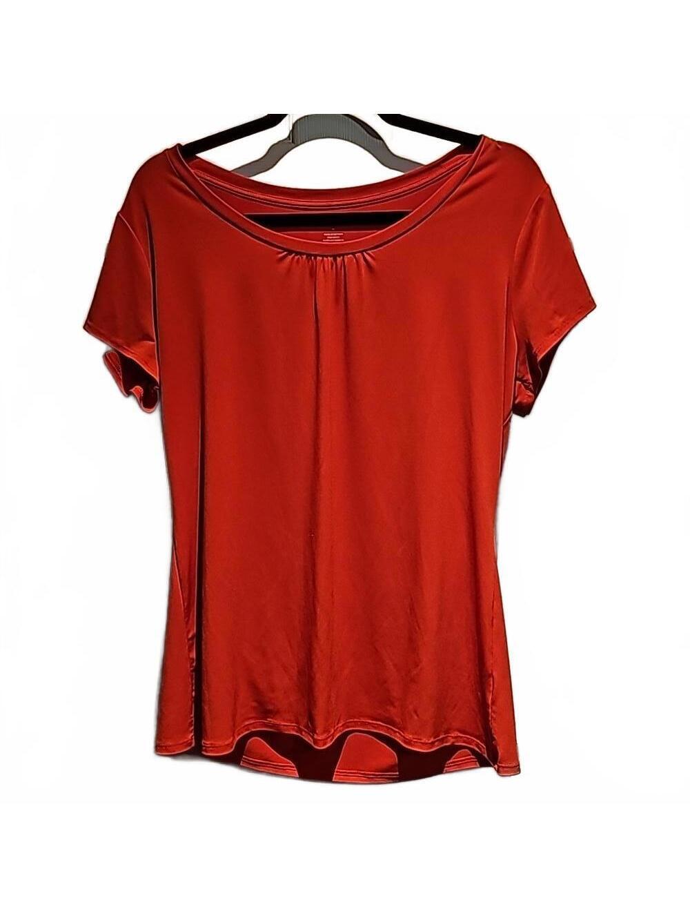 Worthington sunset orange blouse Size XL